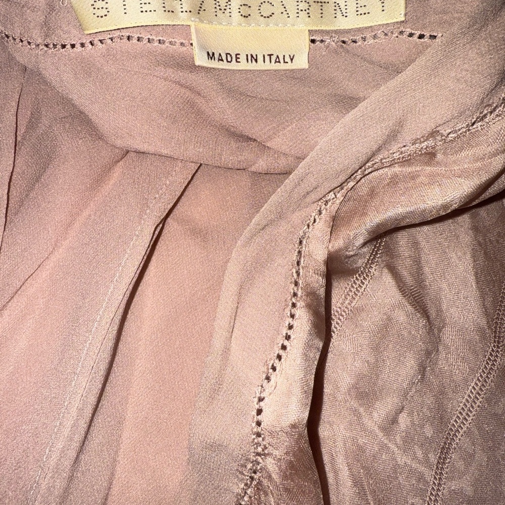 Stella McCartney 100% Seta Silk Pink Blouse Euro 44 / US Large Prestine - Picture 4 of 6
